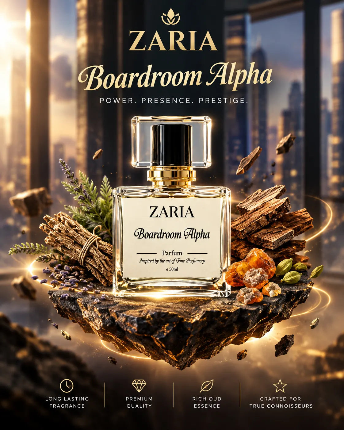 Boardroom Alpha 50ml By Zaria – Inspired by Office For Men