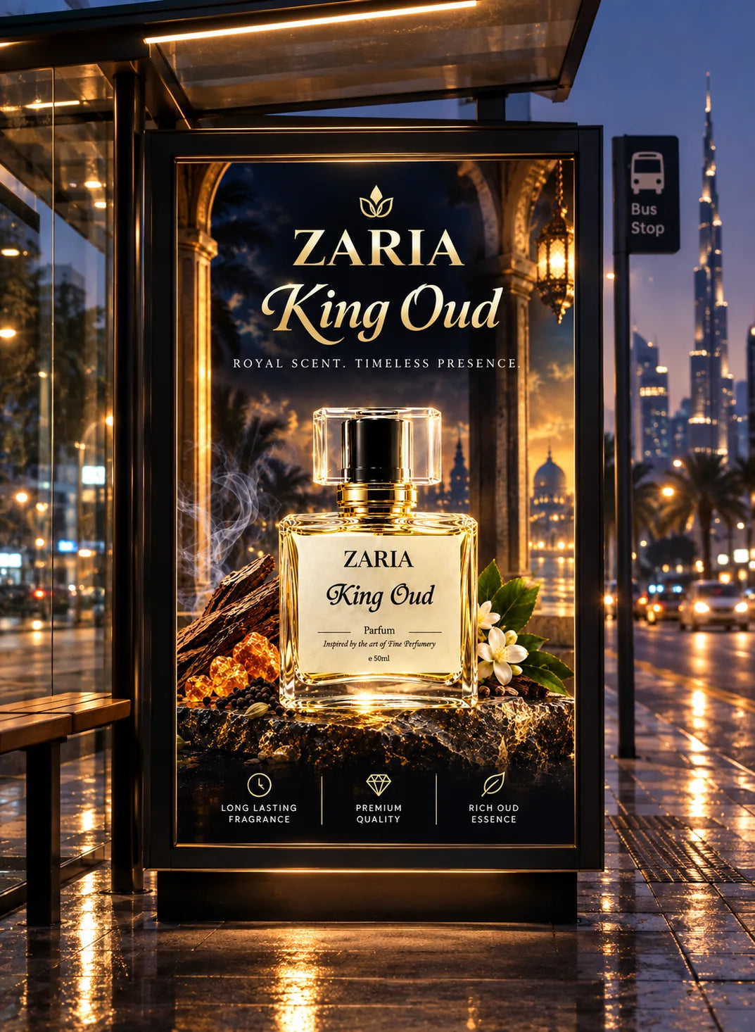 King Oud 50ml – Signature Oud Perfume by ZARIA